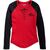 Harley-Davidson Timeless Silver Wing Henley For Women, Colorblocked-Chili Pepper | 96449-23VW