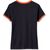 Harley-Davidson Women'S Iconic V-Neck Shoulder Stripe Tee, Black Beauty | 99012-23VW