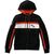 Harley-Davidson Women'S Rally Stripe Zip Front Hoodie, Colorblock-Design-Black Beauty | 99094-22VW