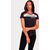 Harley-Davidson Women'S Accelerate Stripe Knit Top, Colorblock-Design-Black Beauty | 99101-22VW