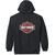 Harley-Davidson Men'S Bar & Shield Zip Front Hoodie, Black | 99122-22VM