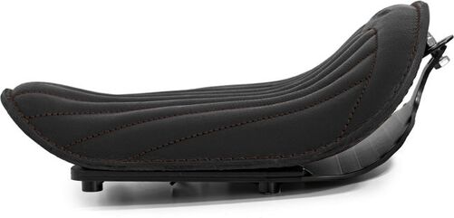 Ends Cuoio / エンズクオイオ バッグ Dyna Low（ダイナロー） Trapuntata - ブラックレザー - ココアステッチ | DLT.N.CTC