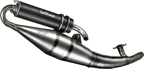 LeoVince / レオビンチ HAND MADE TT ブラック フルシステム アルミニウム eマーク取得 PEUGEOT LUDIX 50 2 ONE/TREND (2004-2012) | 4088B