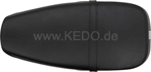 Kedo Seat 'Sporty', black cover, ready-to-mount, including rear bracket 27153, length 55cm, incl passenger seat strap. | 40802