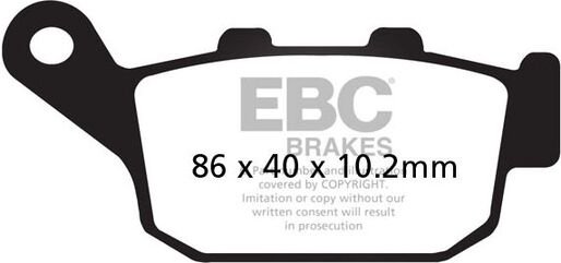 EBCブレーキ UK製ケブラー オーガニックFAシリーズ ブレーキパッド リア左側用 | FA140