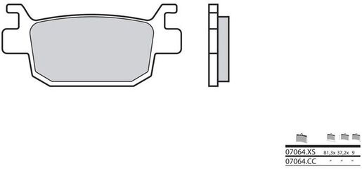 BREMBO / ブレンボ ブレーキパッド 07064CC カーボンセラミック | 07064CC