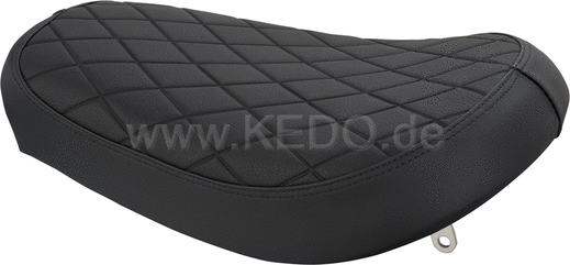 Kedo Solo Seat 'Gibbon Slap' design, ready-to-mount Complete, Black | 22589