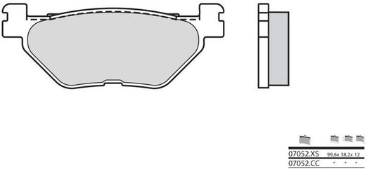 BREMBO / ブレンボ ブレーキパッド 07052XS カーボンセラミック オーガニック | 07052XS