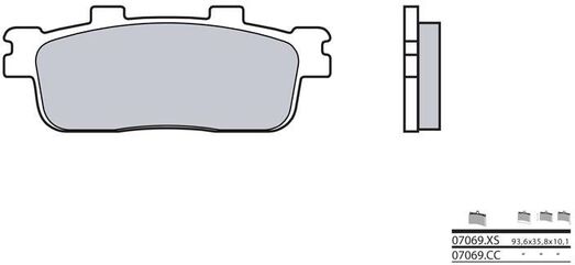 BREMBO / ブレンボ ブレーキパッド 07069CC カーボンセラミック | 07069CC