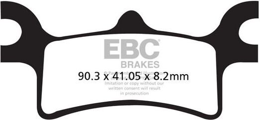 EBCブレーキ R シリーズ Heavy Duty シンタリング ブレーキパッド リア左側用 | FA314R
