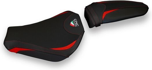 CNC Racing / シーエヌシーレーシング Seat cover MV Agusta F3, Black/Red | SLM01BR