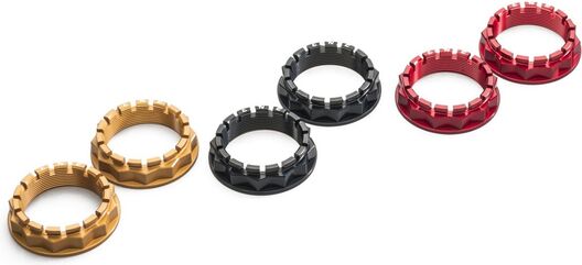 CNC Racing / シーエヌシーレーシング Rear Wheel Axle Nut Sets Ducati, ゴールド | DA394G