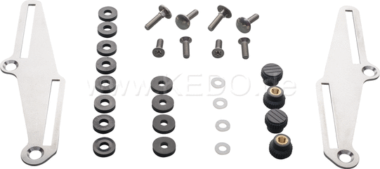 Kedo Windshield adapter "high-Up", tool- and stepless adjustment of the OEM windshield up to + 55mm, compl. incl. instructions, ideal for tall people | 31049