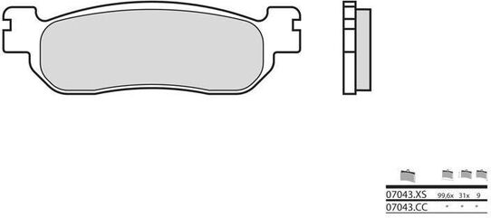 BREMBO / ブレンボ ブレーキパッド 07043CC カーボンセラミック | 07043CC