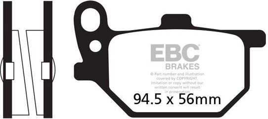 EBCブレーキ UK製ケブラー オーガニックFAシリーズ ブレーキパッド フロント左側用 | FA041