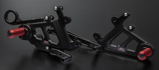 ABM / エービーエム Foot rest system raceFlex IDM adjustable, fixed footrest mount, カラー: ブラック | 106382-F15