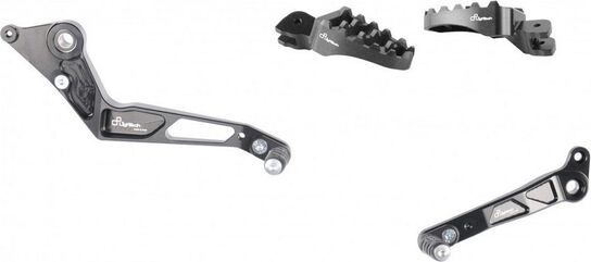 Lightech / ライテックドライバーリアセット 可倒式フットペグ付き （フットレスト + レバー） DUCATI ハイパーモタード 821 ('13-'15)