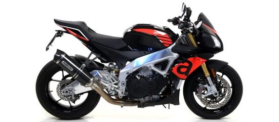 ARROW / アロー APRILIA RSV4 15/16-TUONO V4 1100 '15/16 eマーク認証 カーボン RACE-TECH サイレンサー カーボンエンドキャップ付 ARROWリンクパイプ用 | 71744MK