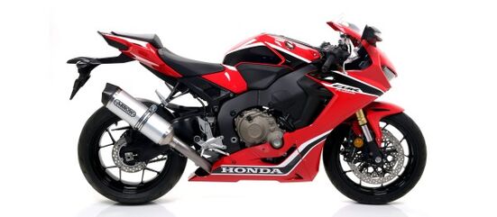 ARROW / アロー HONDA CBR 1000 RR '17 eマーク認証 アルミニウム RACE TECH サイレンサー カーボンエンドキャップ付 ARROWリンクパイプ用 | 71869AK