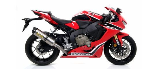 ARROW / アロー HONDA CBR 1000 RR '17 eマーク認証 チタン RACE TECH サイレンサー カーボンエンドキャップ付 ARROWリンクパイプ用 | 71869PK