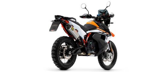 ARROW / アロー KTM 790 Adventure 2019- Race Tech チタンエキゾースト (Eマーク) ウェルデッドリンクパイプ + カーボンエンドキャップ | 71904PK