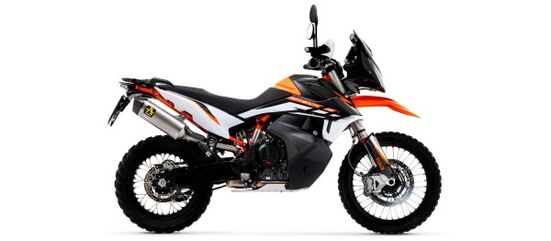 ARROW / アロー KTM 790 Adventure 2019- Race Tech チタンエキゾースト (Eマーク) ウェルデッドリンクパイプ + カーボンエンドキャップ | 71904PK