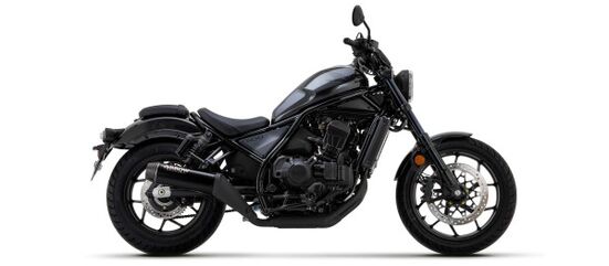 Arrow / アロー HONDA CMX 1100 REBEL '22 認証マフラー ニクロム DARKサイレンサー カーボンエンドキャップ | 74511RB