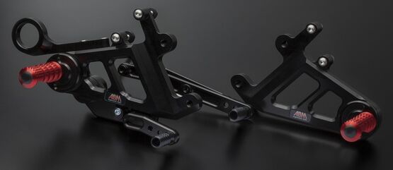 ABM / エービーエム Foot rest system raceFlex adjustable, fixed footrest mount, カラー: ブラック | 106377-F15