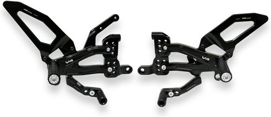 CNC Racing / シーエヌシーレーシング Adjustable rear sets RPS Ducati Panigale V4 series for V4, V4 S and V4 Speciale - EASY | PE407