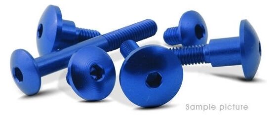 Valtermoto / バルターモト 六角穴付ボルト Ø17 R6 M6 L15 ブルー | VMC046 15 S 02