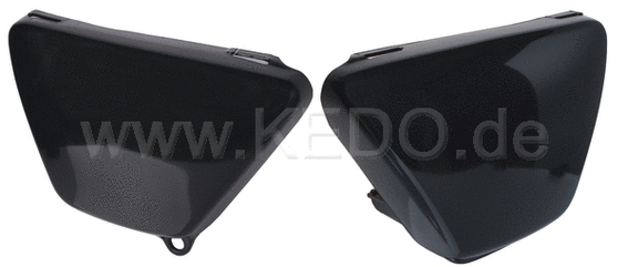 Kedo Side Covers (pair) Left & Right (unpainted, black ABS) | 40637