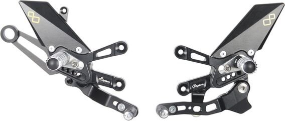 LighTech / ライテック Adjustable Rear Sets With Fold Up Foot Pegs , Reverse Shifting | FTRAP006W