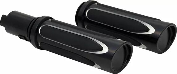 Arlen Ness / アレンネス Deep Cut Comfort Series グリップ ブラック | 500-069