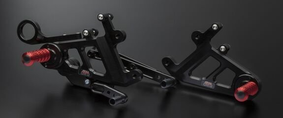 ABM / エービーエム Foot rest system raceFlex adjustable, folding footrest mount, カラー: ブラック | 106962-F15
