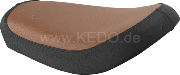 Kedo Solo Seat, black / brown, ready-to-mount | 22582