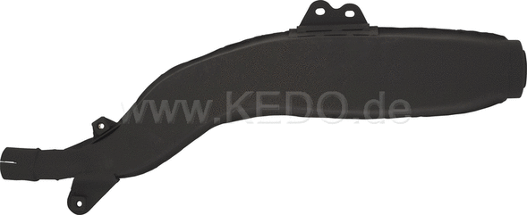 Kedo Replica Silencer, Stainless Steel with Heat Resistant Black Coating (OEM Shape, WITHOUT Heat Shields) | 29175