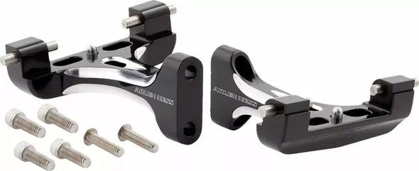 Arlen Ness / アレンネス 鍛造 パッセンジャー フロアボードマウント ブラック | 410-033