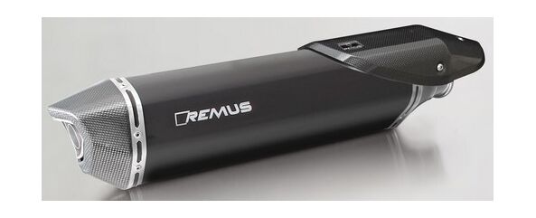 REMUS / レムス スリップオンマフラー　カーボンヒートプロテクションシールド付 ブラック HAWK ステンレス ブラック 1290 Super Adventure (15-) l 0964782 658013