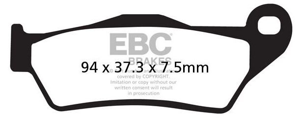 EBCブレーキ USA製 ダブルHシリーズ シンタリング ブレーキパッド リア右側用 | FA181HH