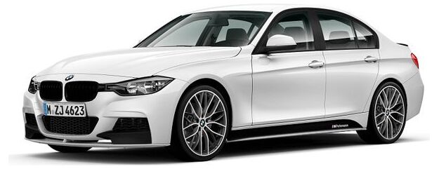 BMW 純正 F アタッチメント schwarz つや消し M PERFORMANCE paintable | 51192291364 / 51 19 2 291 364