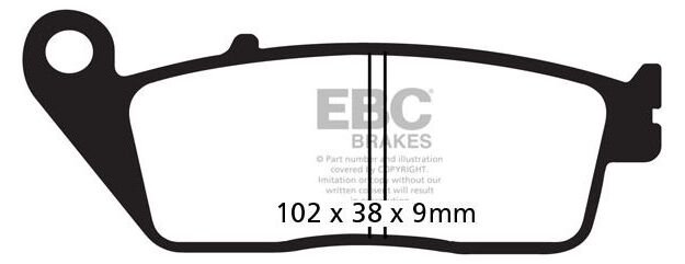EBCブレーキ UK製ケブラー オーガニックFAシリーズ ブレーキパッド フロント左側用 | FA226