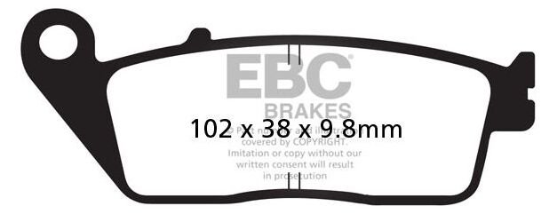 EBCブレーキ USA製 ダブルHシリーズ シンタリング ブレーキパッド フロント左側用 | FA196HH