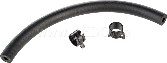 Kedo HD Low Pressure Hose between Fuel petcock and Low Pressure Connection (Carburettor / Intake Rubber), including 2 clamps. | 22235