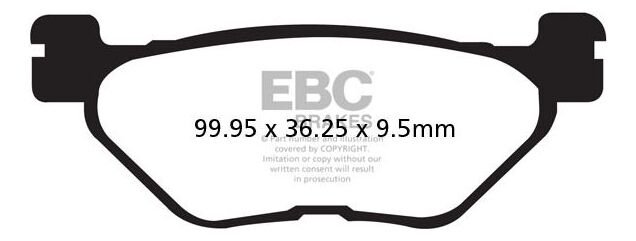 EBCブレーキ UK製ケブラー オーガニックFAシリーズ ブレーキパッド リア右側用 | FA319/2