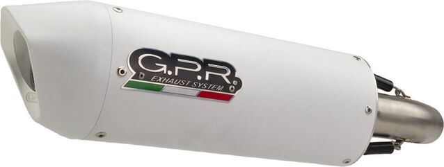 GPR / ジーピーアール Original For Mv Agusta Brutale 800 Drag 2013/16 - Rr E3 Homologated スリッポンエキゾースト Catalized Albus Ceramic | MV.15.CAT.ALB