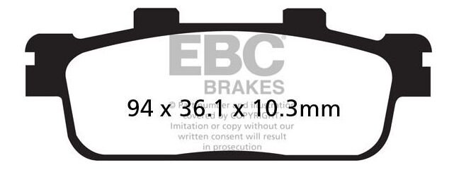 EBCブレーキ R シリーズ Heavy Duty シンタリング ブレーキパッド リア左側用 | FA427R