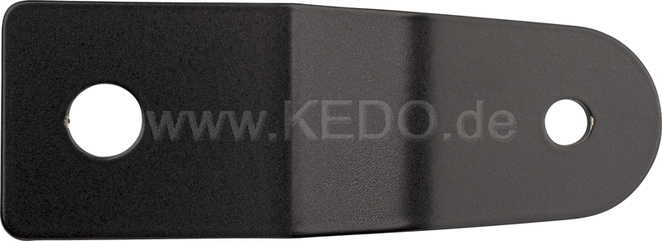 Kedo Replica Horn Bracket, stainless steel black coated, suitable for horns without rubber bearing and with M5 bolt, optimized mounting position | 50584U