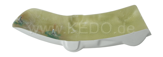 Kedo Rear Fender 'Roadster', GRP, approx. 17cm shorter than OEM, with Bolt Stay for License Plate Bracket 62014 | 22416