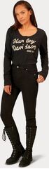 Harley-Davidson Henley-Knit, Black Beauty | 96242-23VW