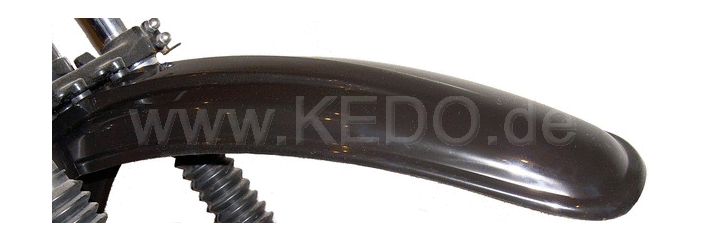 Kedo Replica Front Fender, Black (with standard mounting holes) | 50060